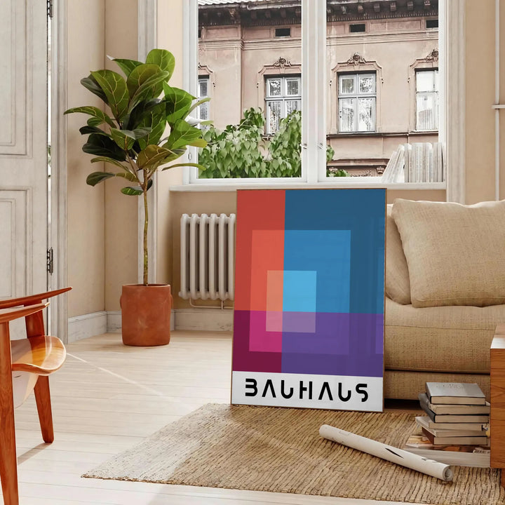 Bauhauss Print 8 Travel Poster High Quality Frame Premium Print Home Decor Color