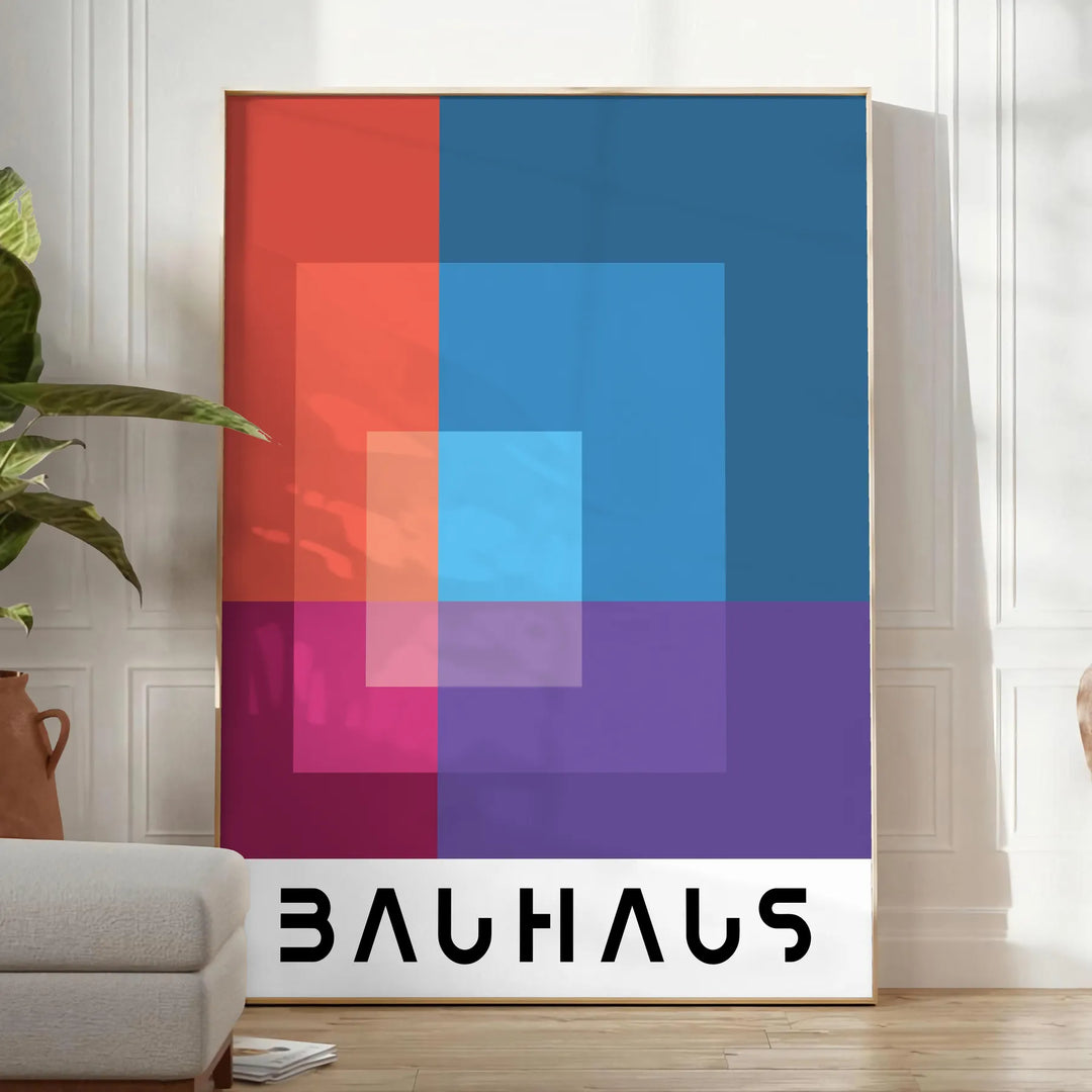 Bauhauss Print 8 Travel Poster High Quality Frame Premium Print Home Decor Color