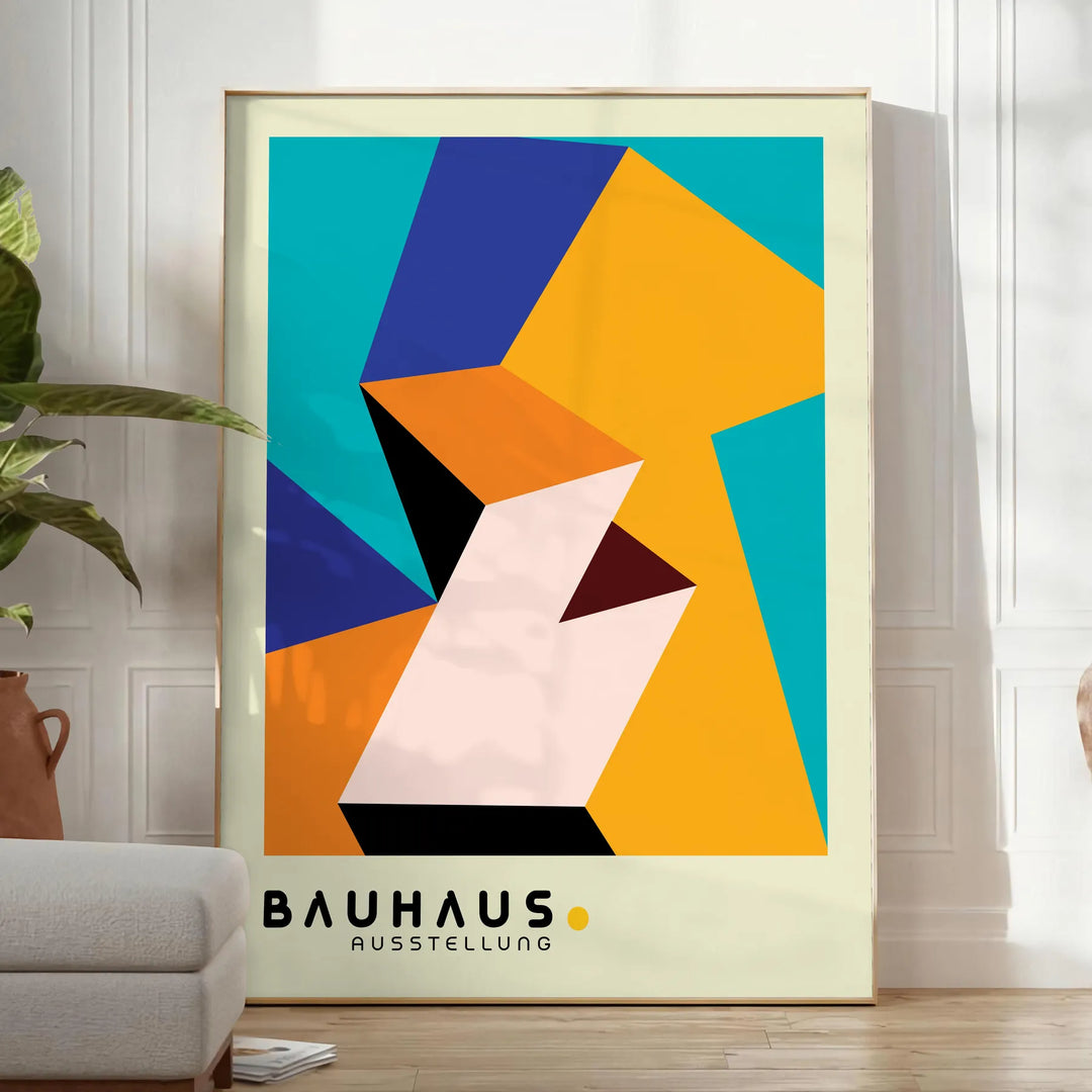 Bauhauss Print 9 Travel Poster High Quality Frame Premium Print Home Decor Color