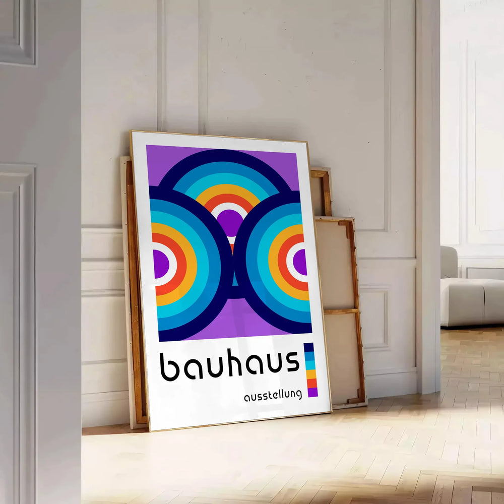 Bauhauss Print Travel Poster High Quality Frame Premium Print Home Decor Color