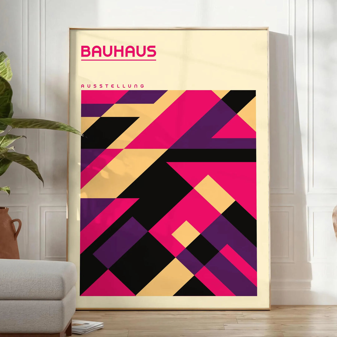 Bauhauss Wall Art 1 Travel Poster High Quality Frame Premium Print Home Decor Color