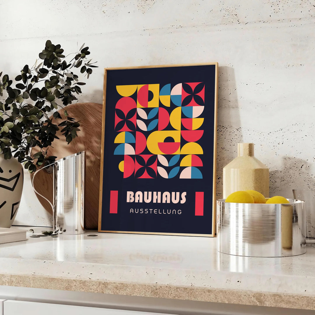 Bauhauss Wall Art 3 Travel Poster High Quality Frame Premium Print Home Decor Color