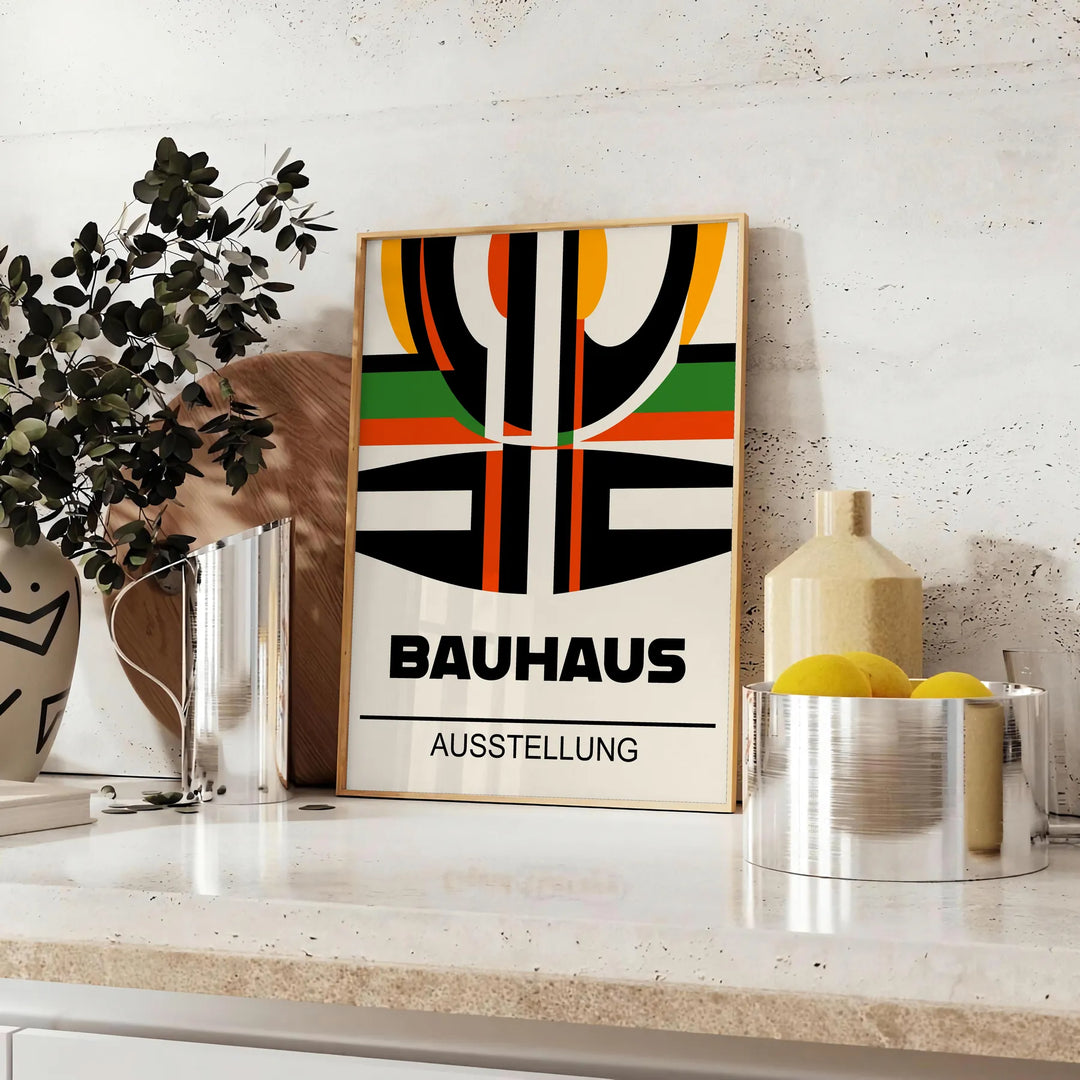 Bauhauss Wall Art 4 Travel Poster High Quality Frame Premium Print Home Decor Color