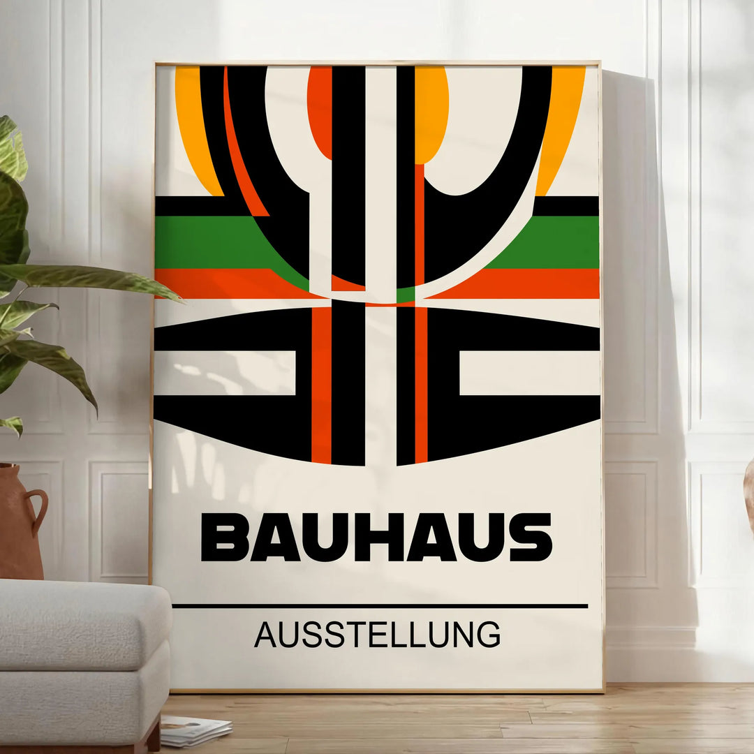 Bauhauss Wall Art 4 Travel Poster High Quality Frame Premium Print Home Decor Color