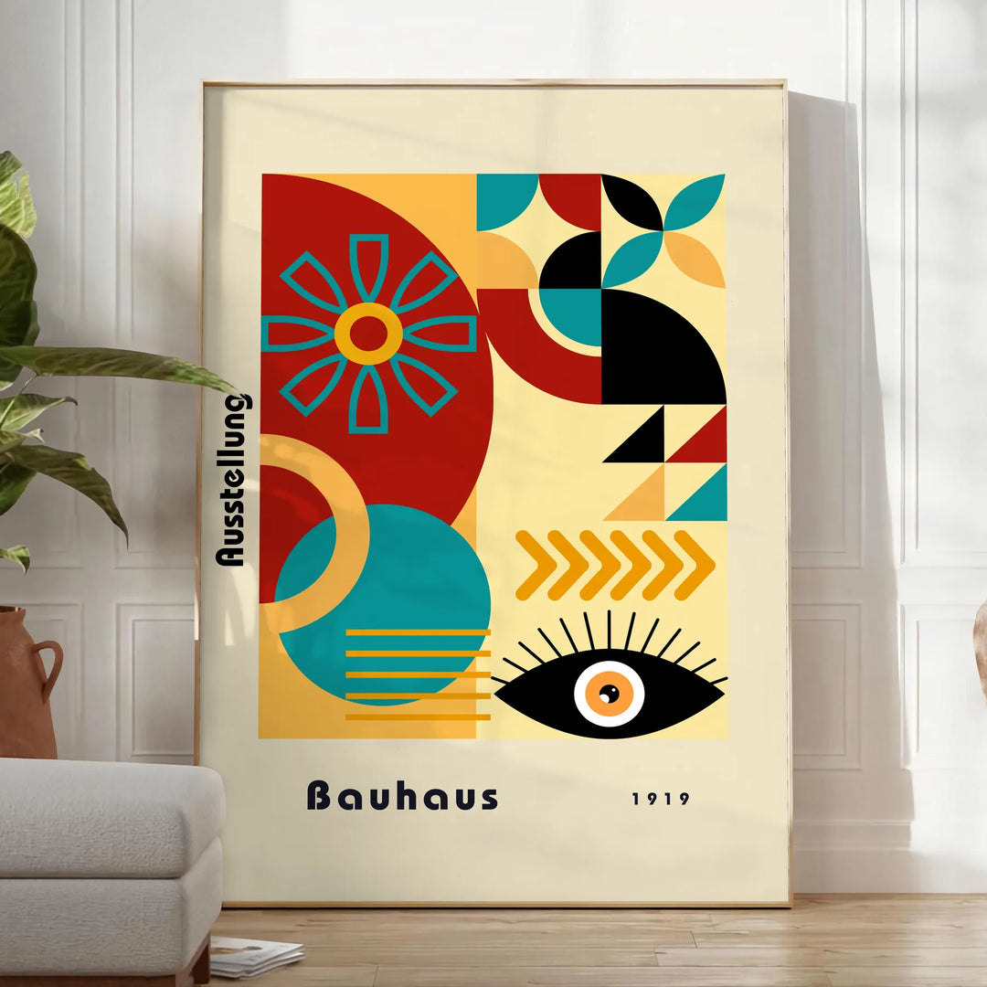 Bauhauss Wall Art 7 Travel Poster High Quality Frame Premium Print Home Decor Color