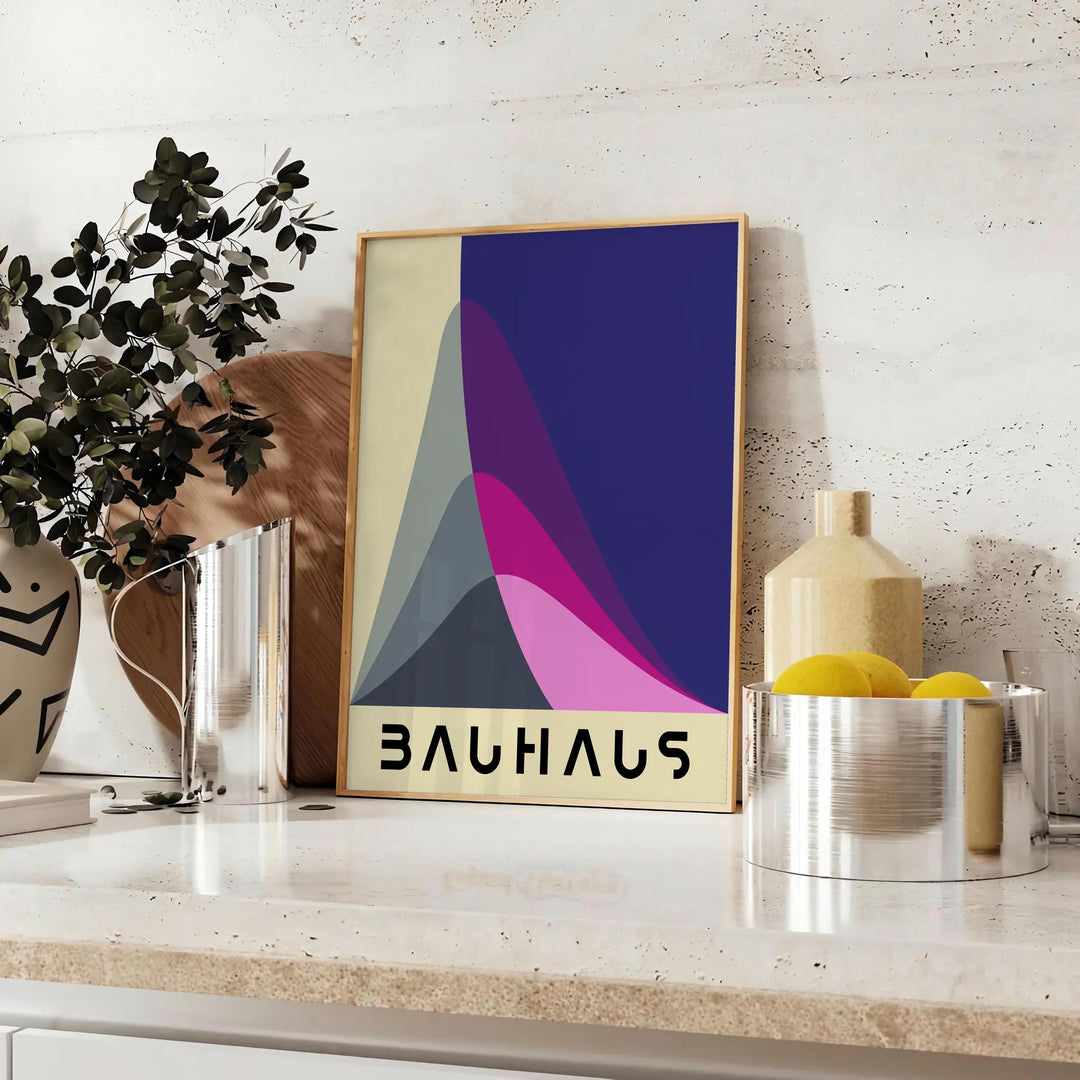 Bauhauss Wall Print 6 Travel Poster High Quality Frame Premium Print Home Decor Color