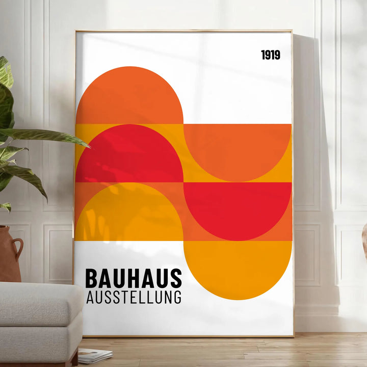 Bauhauss Wall Print Travel Poster High Quality Frame Premium Print Home Decor Color