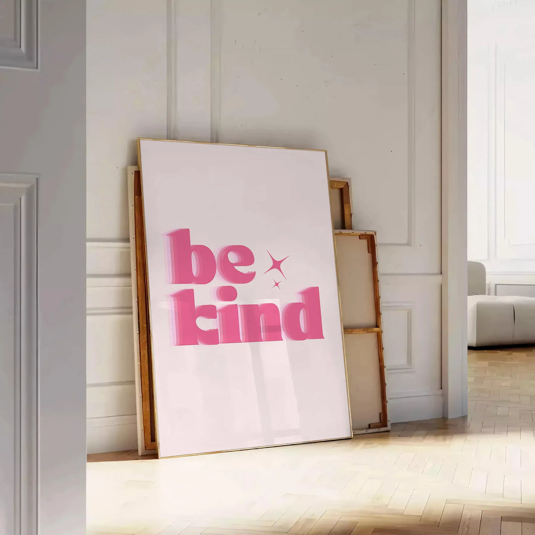 Be Kind Motivation Art Travel Poster High Quality Frame Premium Print Home Decor Color