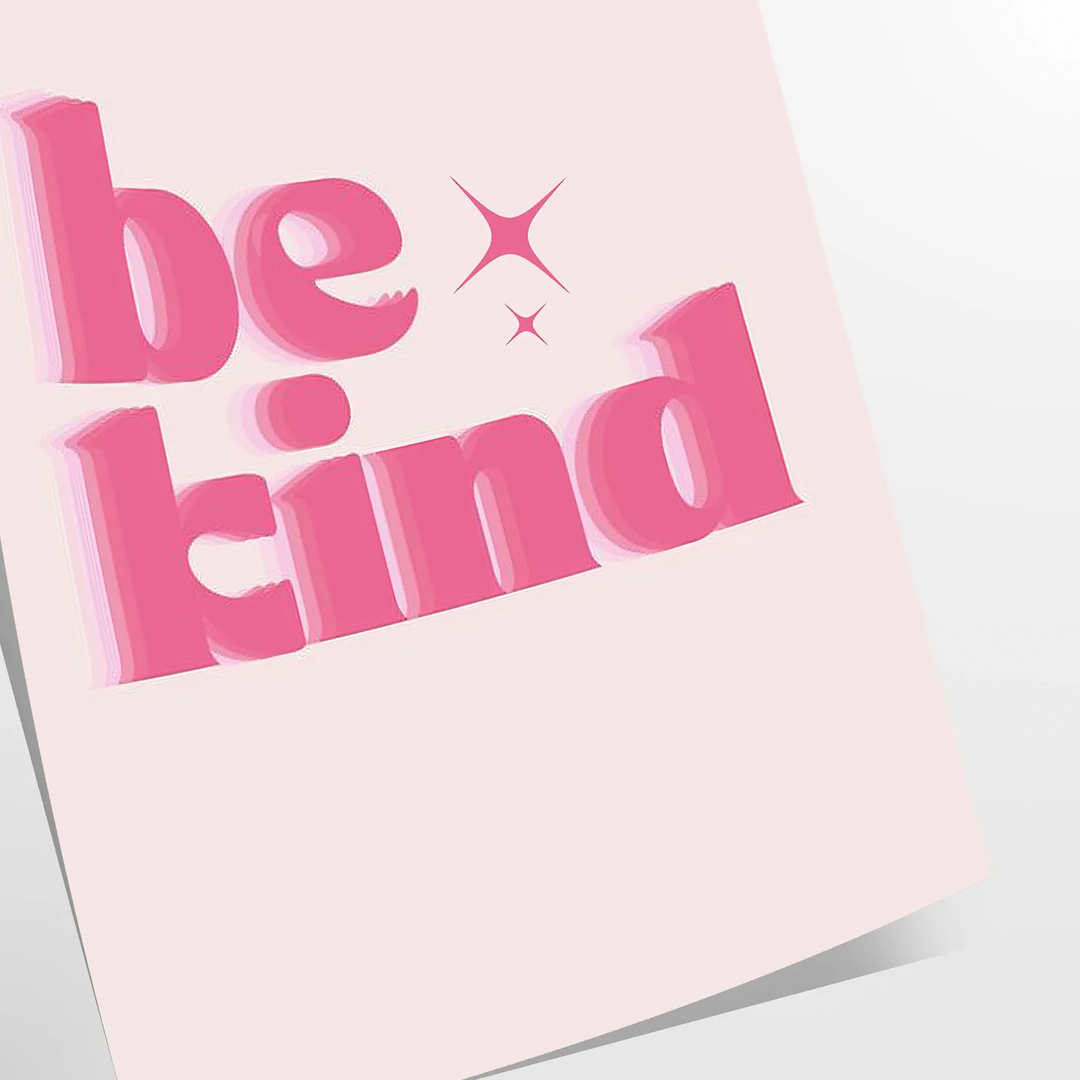 Be Kind Motivation Art Travel Poster High Quality Frame Premium Print Home Decor Color