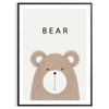 captivating beauty nature Bear Animal Poster serene shades gray brown wall art wildlife enthusiasts artwork inspiring gift space stunning print available