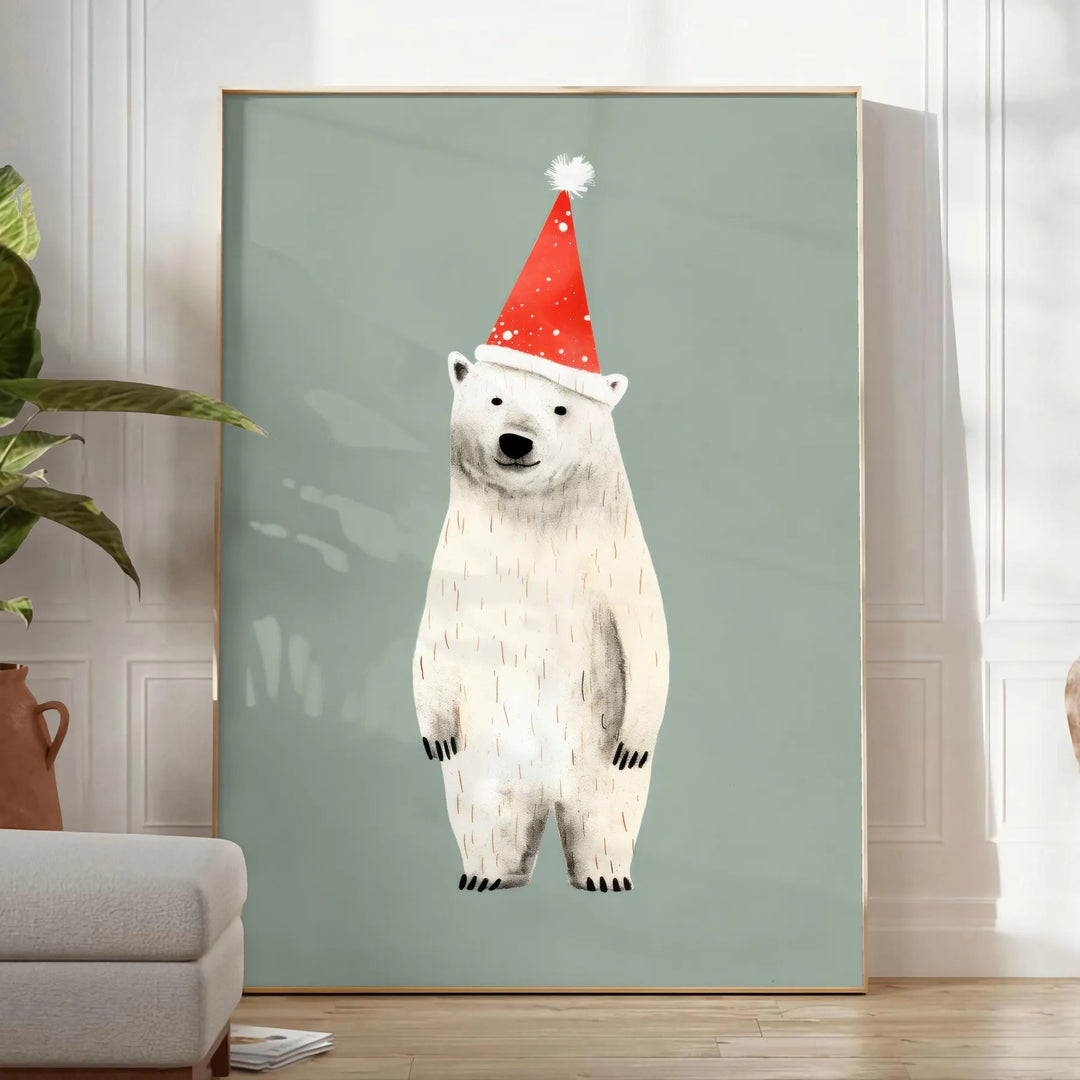 Bear Animal Art Travel Poster High Quality Frame Premium Print Home Decor Color