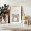 captivating beauty nature Bear Animal Poster serene shades gray brown wall art wildlife enthusiasts artwork inspiring gift space stunning print available