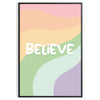 espace affiche teintes vert orange motivation cadeau parfait énergie positivité pièce formats A4 cm A0