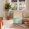 espace affiche teintes vert orange motivation cadeau parfait énergie positivité pièce formats A4 cm A0