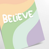 espace affiche teintes vert orange motivation cadeau parfait énergie positivité pièce formats A4 cm A0