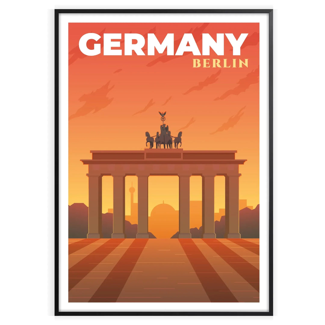 Berlin Print Germany Wall Art Poster home deco premium print affiche locadina wall art home office vintage decoration