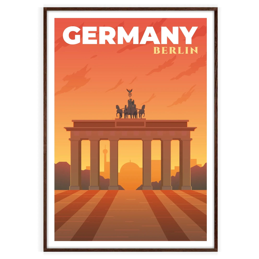 Berlin Print Allemagne Affiche d’art mural