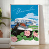 timeless allure Bermuda Vintage Poster elegant gray black tones touch sophistication space captivating artwork perfect gift framed frameless options style