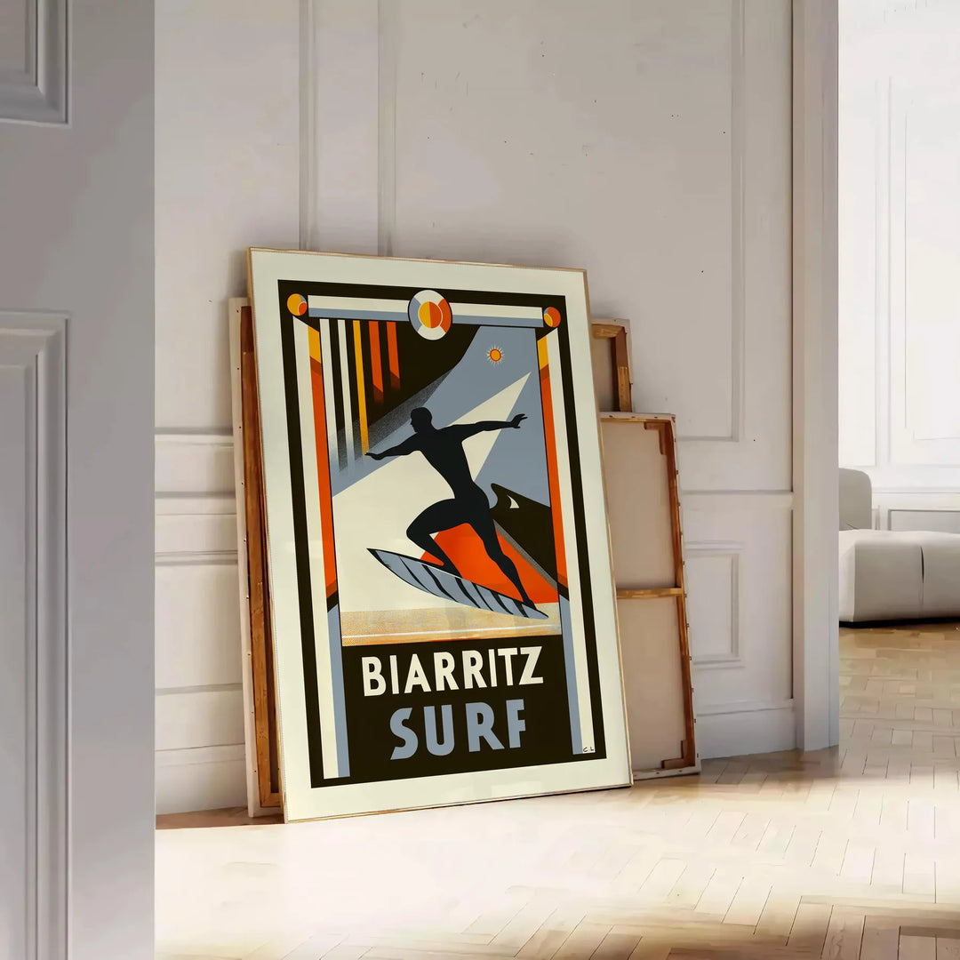 Affiche Surf Biarritz 1