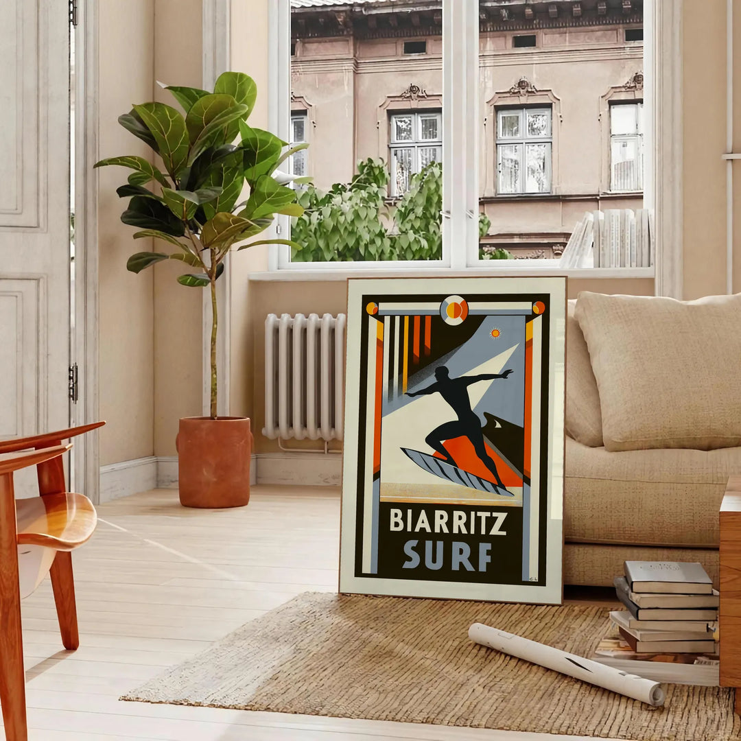 Affiche Surf Biarritz 1