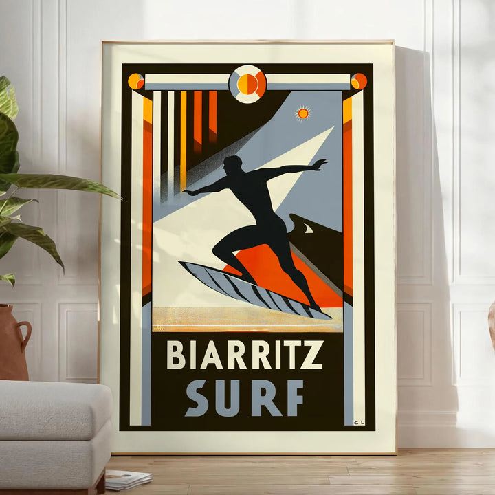 Affiche Surf Biarritz 1