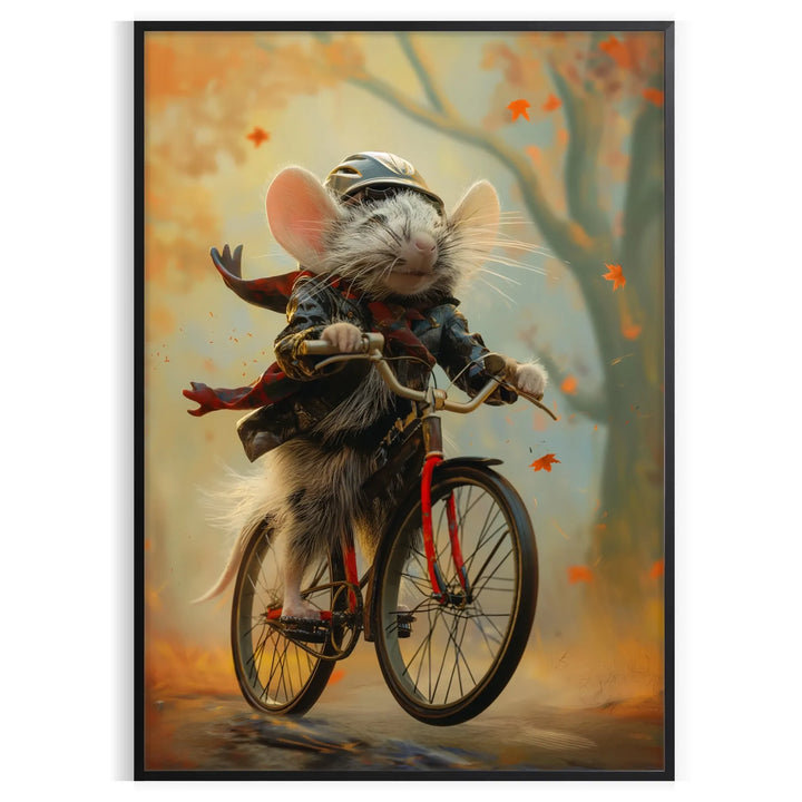 Animal de rat de vélo Poster 