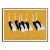 enchanting allure bird wildlife black green poster wall art unique gift artwork nature elegance variety sizes A4 cm A0