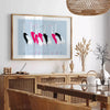 space stunning Bird 3 Animal Art poster black blue hues captivating wall perfect gift decor framed print standalone piece lovers collectors
