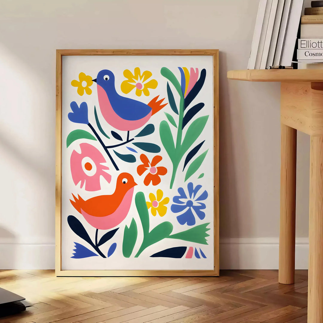 Bird Animal Wall Print Travel Poster High Quality Frame Premium Print Home Decor Color