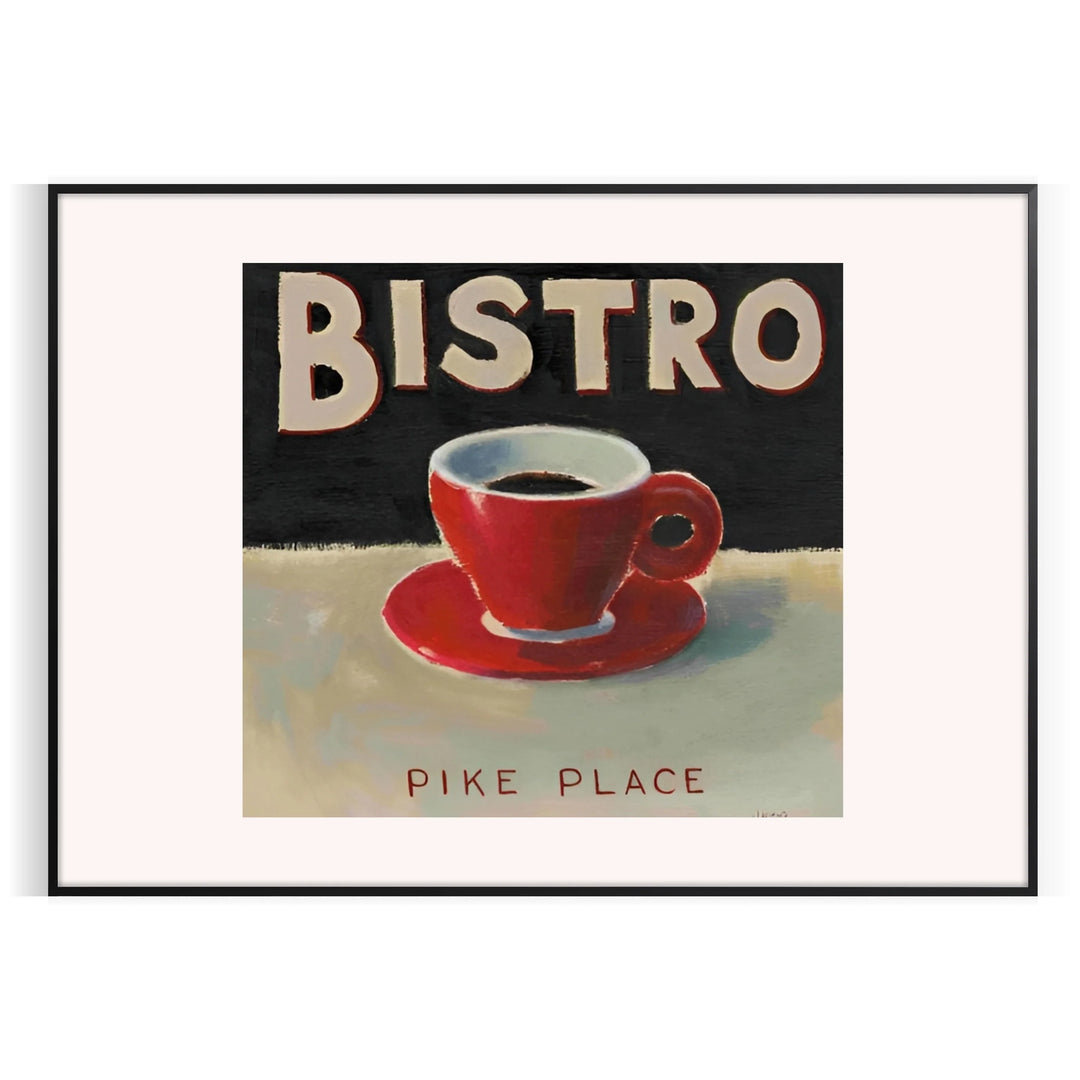 Bistro Kitchen Poster Travel Poster High Quality Frame Premium Print Home Decor Color