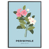 space enchanting Flower Market Poster stunning blossom theme refreshing green blue hues exquisite wall art perfect gift unique artwork addition home standalone print