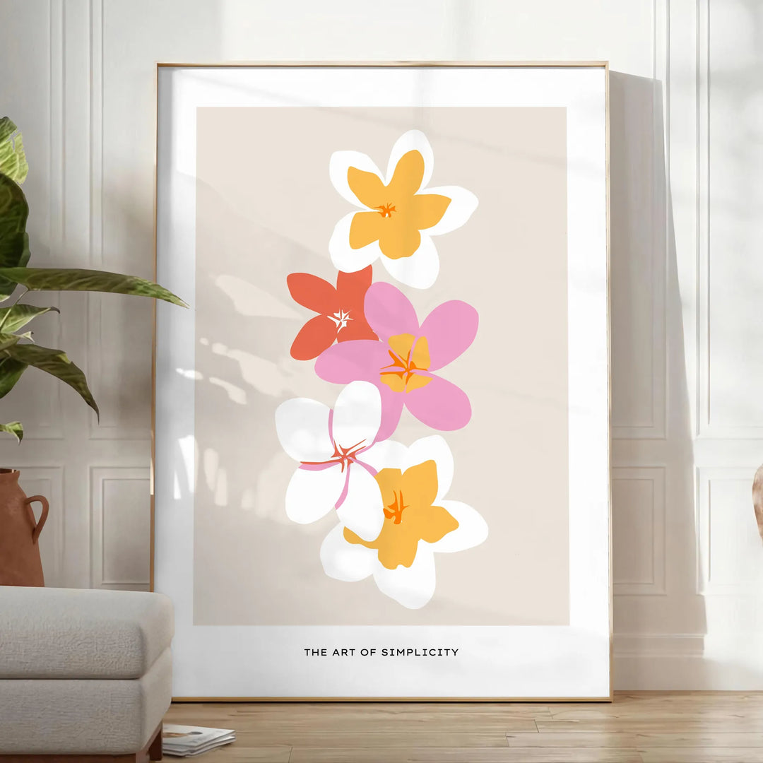 Blossom Art Travel Poster High Quality Frame Premium Print Home Decor Color