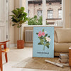 space enchanting Flower Market Poster stunning blossom theme refreshing green blue hues exquisite wall art perfect gift unique artwork addition home standalone print