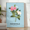 space enchanting Flower Market Poster stunning blossom theme refreshing green blue hues exquisite wall art perfect gift unique artwork addition home standalone print