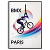 Affiche exclusive Jeux Olympiques Paris vedette BMX passionnés idée cadeau unique sublime espace disponible cm A0