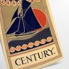 timeless elegance Boat October Century Travel poster black green hues captivating artwork historical journeys life wall art enthusiasts unique gift sizes A4 cm A0