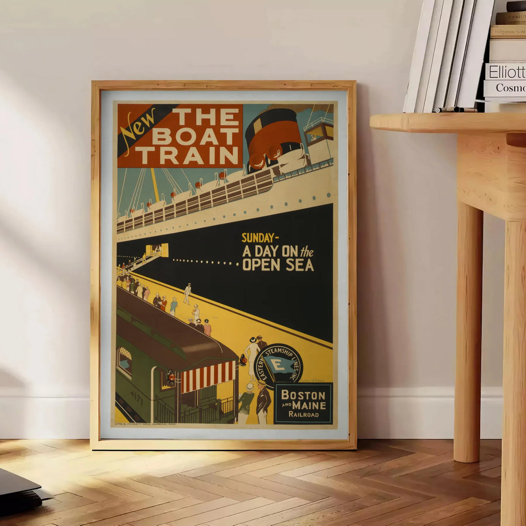 Boat Travel Poster Poster 1 Travel Poster High Quality Frame Premium Print Home Decor Color