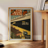 sail visual journey stunning boat travel poster captivating blend black blue hues wall art enthusiasts unique gift seekers sizes 20×28 space today