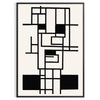space Boho Abstract 25 poster gray black hues wall art modern elegance gift stylish decor addition framed unframed versions style