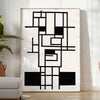 space Boho Abstract 25 poster gray black hues wall art modern elegance gift stylish decor addition framed unframed versions style