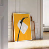 space boho abstract poster vibrant green orange hues unique wall art piece thoughtful gift captivating artwork modern elegance charm unframed print options style