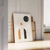 Affiche Boho Chic art abstrait bohème tons gris blanc intérieur cadeau A4 cm 50x70 60x80 A0