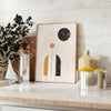 Affiche Boho Chic art abstrait bohème tons gris blanc intérieur cadeau A4 cm 50x70 60x80 A0