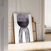 Affiche Boho Chic un chef - œuvre art abstrait bohème nuances vert bleu décoration cadeau unique formats A4 cm A0
