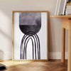 Affiche Boho Chic un chef - œuvre art abstrait bohème nuances vert bleu décoration cadeau unique formats A4 cm A0