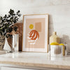 space Boho Art Wall Poster abstract bohemian unique piece perfect touch creativity style ideal gift lover decor needs