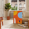 space Boho Chic Wall Art abstract poster vibrant orange blue unique gift stunning piece artwork home unframed version distinctive print
