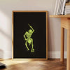 space trendy Bones Poster striking black green hues unique wall art perfect gift decor lovers modern prints eye artwork frame