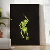 space trendy Bones Poster striking black green hues unique wall art perfect gift decor lovers modern prints eye artwork frame