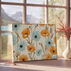 space botanical prints vintage poster vibrant green orange hues artwork perfect gift timeless elegance room sizes A4 cm A0 wall art collection today